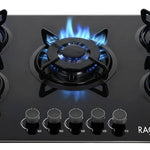 GETechShop - Estufa de Mesa y parrilla Arifow Bokoptyr 5 quemadores cristal templado negro